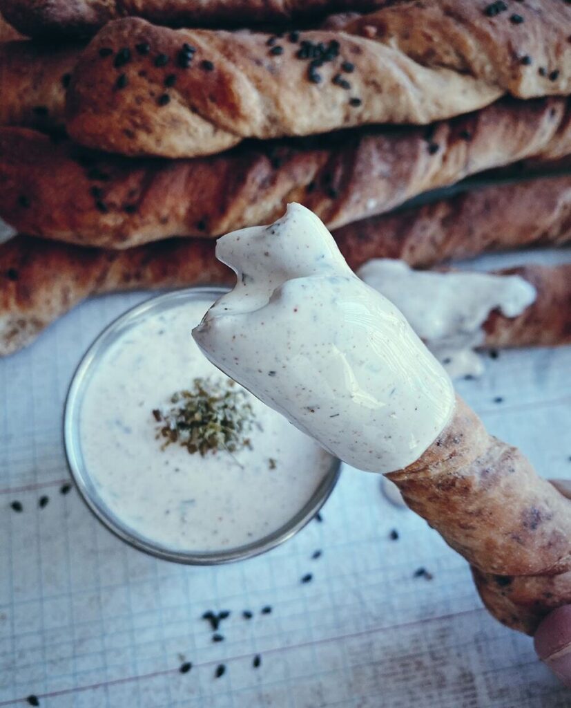 BLACK GARLIC BREADSTICKS