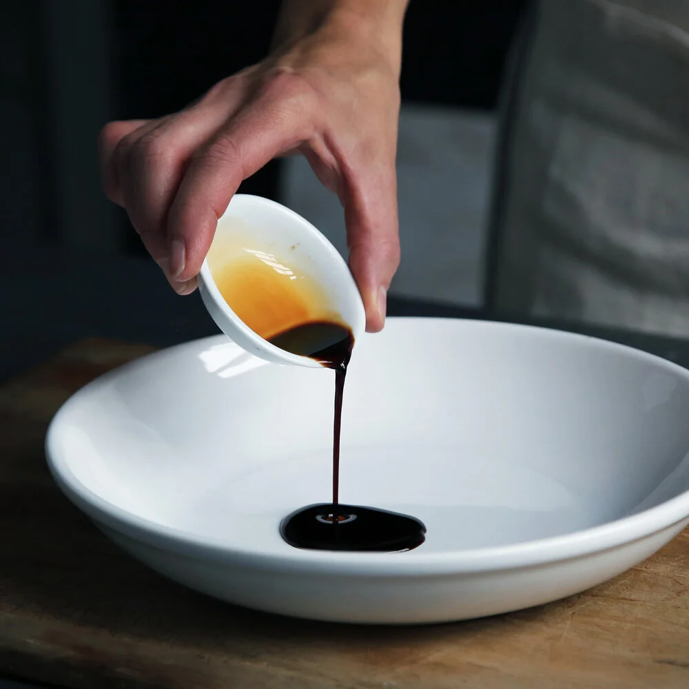 black garlic maple balsamic vinaigrette