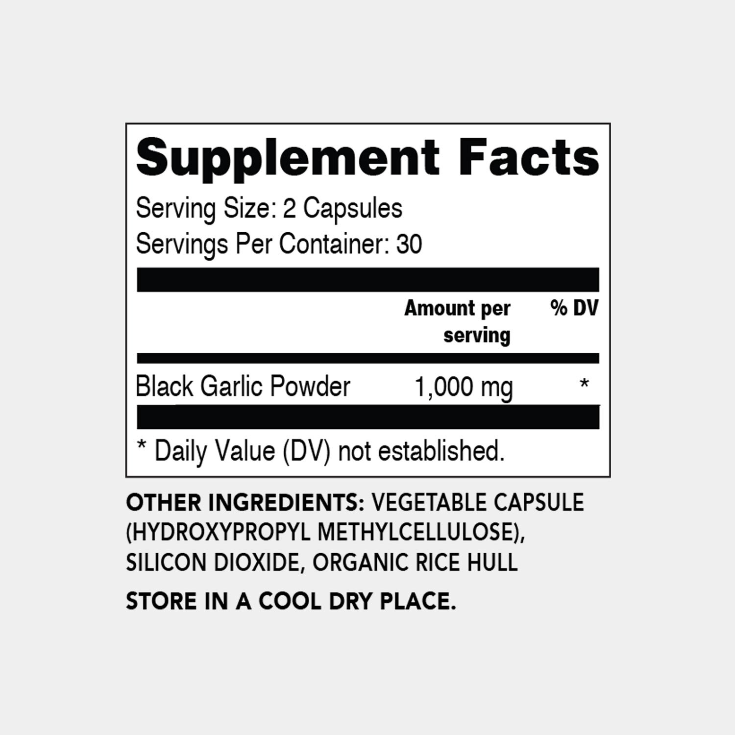 Fermented Black Garlic Capsules